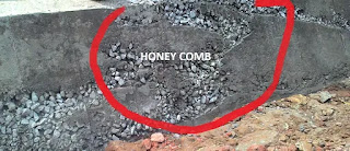 Honey comb in Tie beam Honey comb in Tie beam