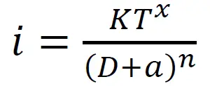 Hydrology IDF curve Equation