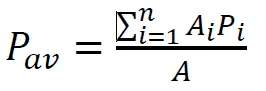 Method of constructing Thiessen polygon mean rainfall formula 